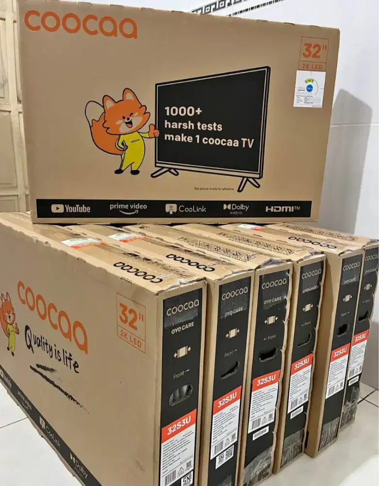 Smart tv coocaa 32 inch, sdh bisa youtube