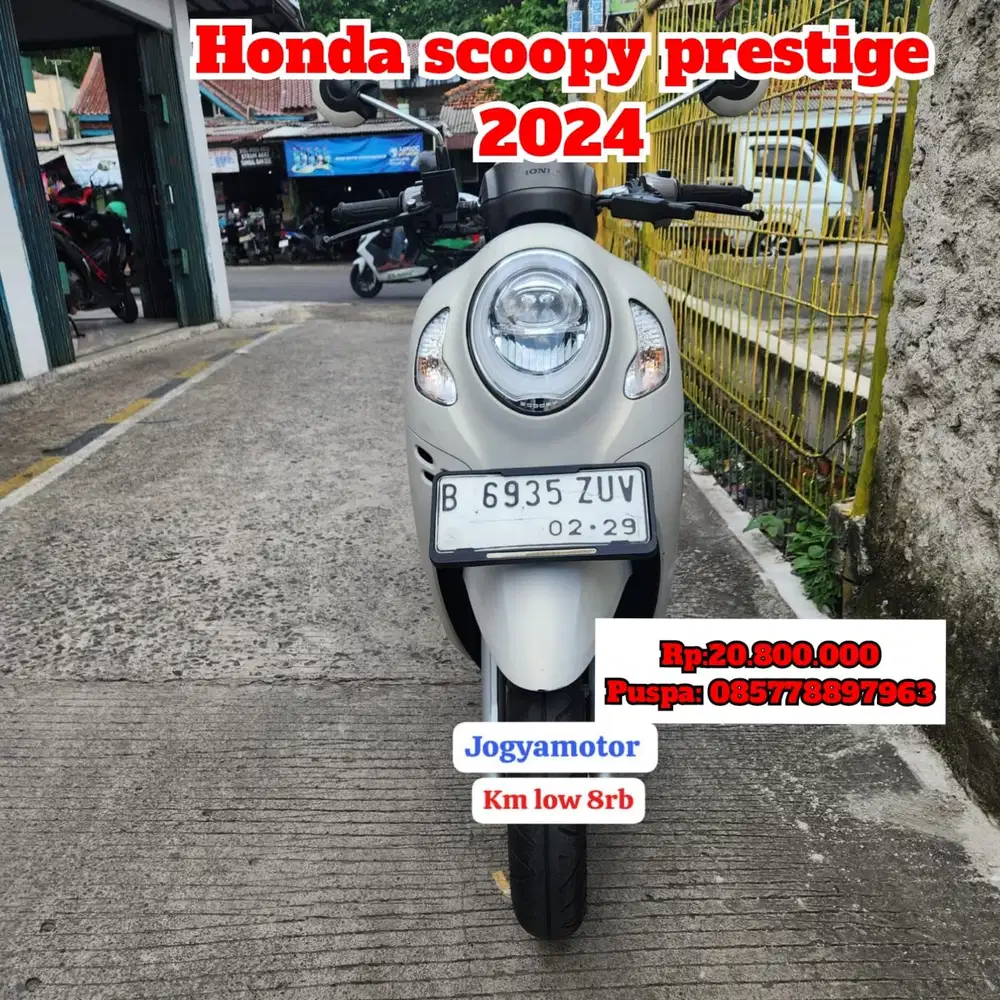 (B) honda scoopy prestige tahun 2024