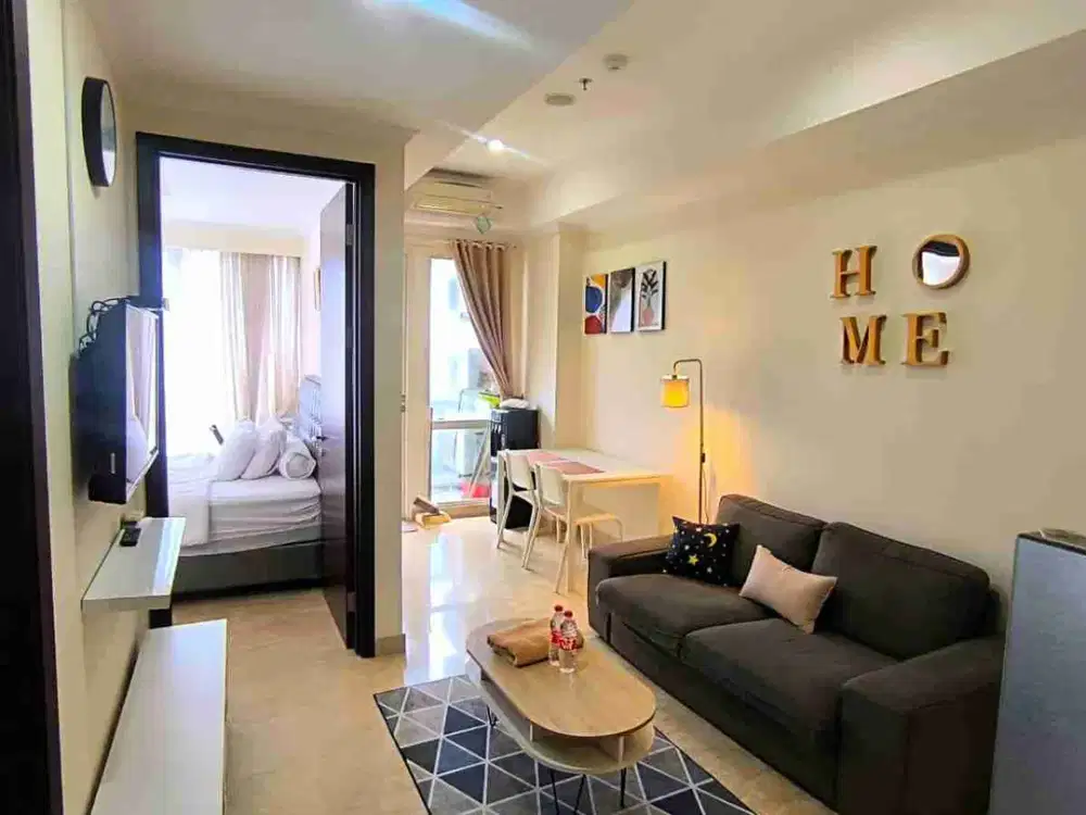 sewa apartemen Menteng Park 2 kamar view city Lt. 8