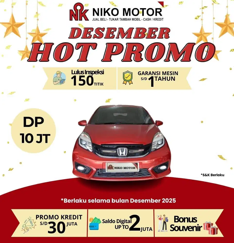 (ANTIK KM63RB) BRIO 1.2 RS 2017 AT : 2016|2018