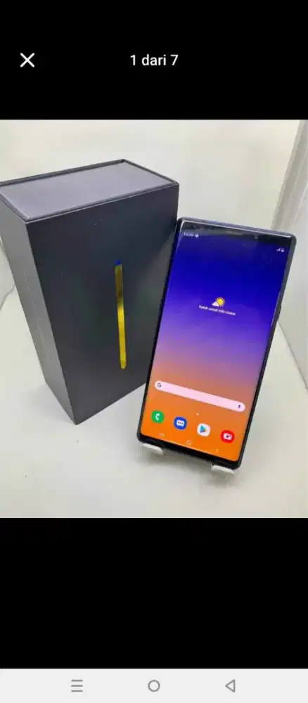 SAMSUNG NOTE 9 RAM 6/128GB ORIGINAL SEIN MULUS NORMAL FULLSHET 

TAMPI