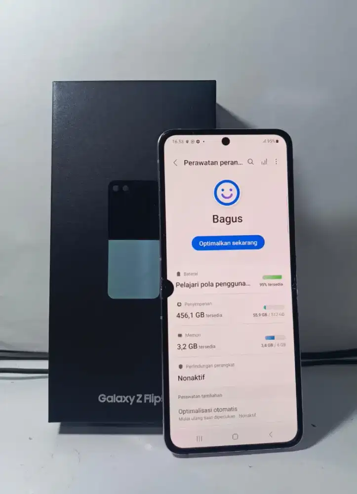 SAMSUNG Z FLIP 5 5G RAM 8/512GB ORIGINAL SEIN MULUS NORMAL FULLSHET