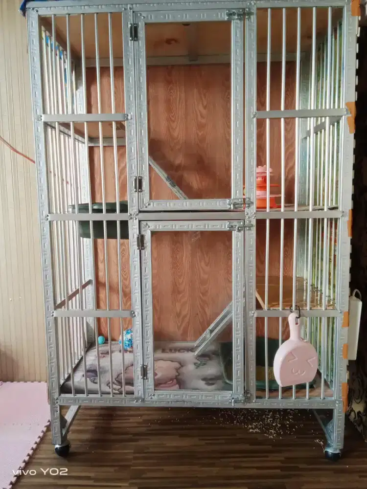 Jual kandang kucing 2 kamar