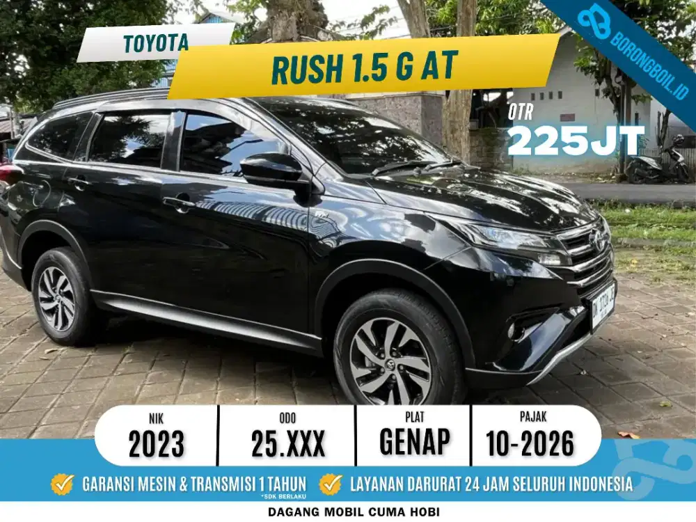 TDP 3 Juta! Toyota Rush G 1.5 AT 2023 Hitam 2024 Low KM Terios