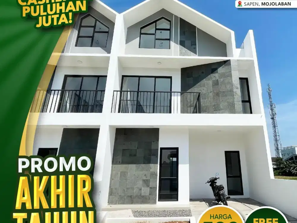 Rumah Mewah 2 Lantai, Lokasi Dekat Kampus Universitas Sebelas Maret Solo