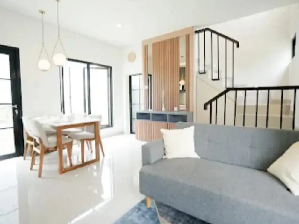 Rumah Modern secandinavian di lokasi strategis bebas banjir dalam komplek Jatisampurna Bekasi