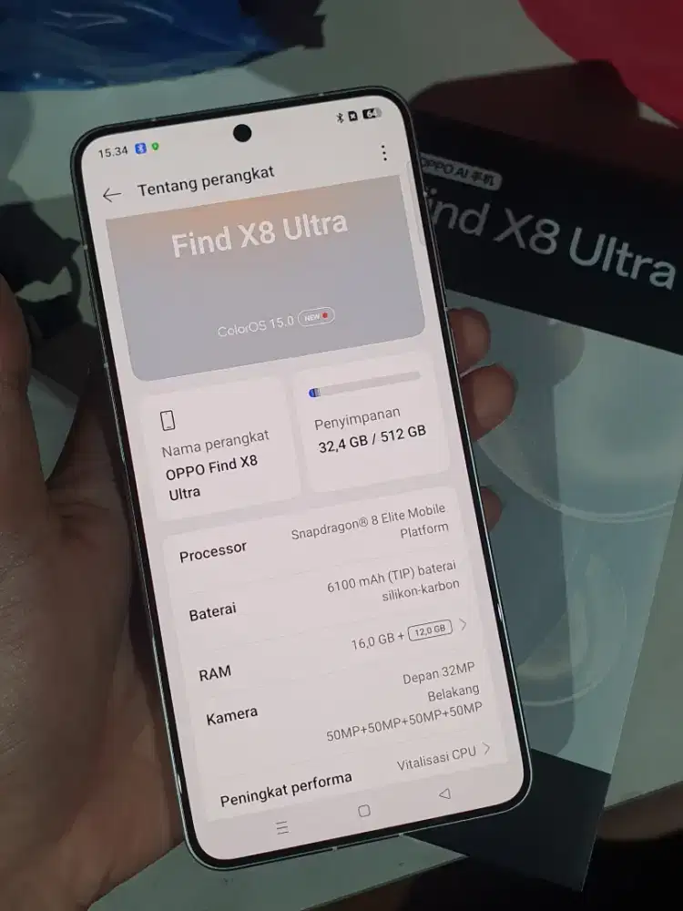 Dijual OPPO Find X8 Ultra 16/512 – Terdaftar Permanen