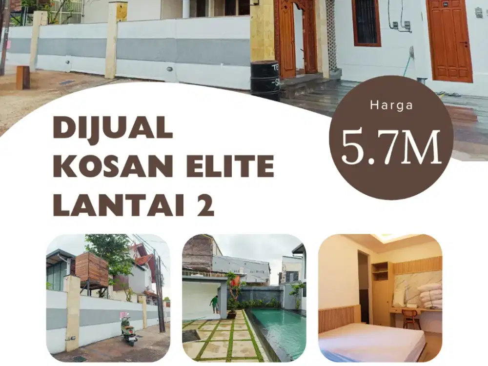 Dijual kos kosan elite lantai 2 Lokasi di kawasan penamparan padangsambian kaja, denpasar barat