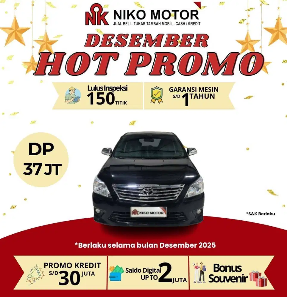 (ANTIK KM75RB) INNOVA 2.0 G 2012 AT :2011|2013