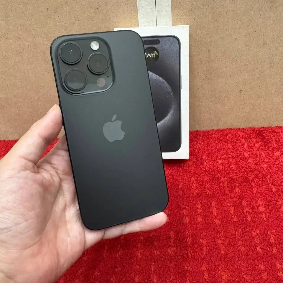 iPhone 15 Pro 128GB Black Titanium Fullset second iBox