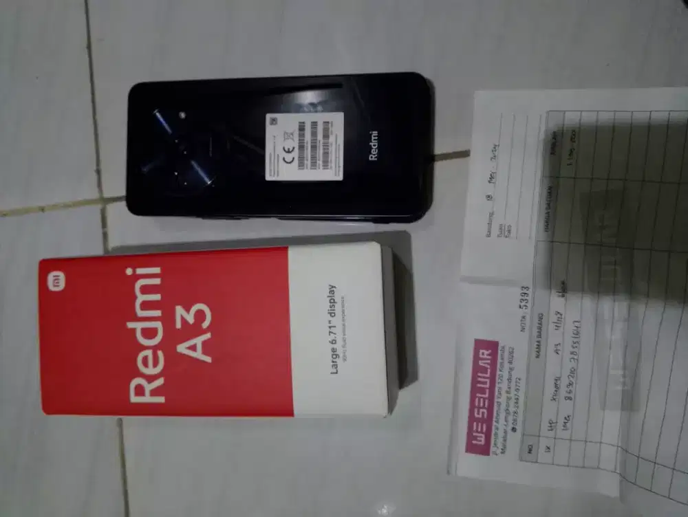 Redmi A3 ram 4/128 mulus like new