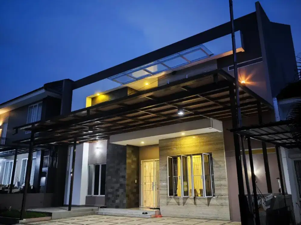 Rumah baru cantik di elysium 2 lantai dekat Pantai losari Metro Tanjung Bunga