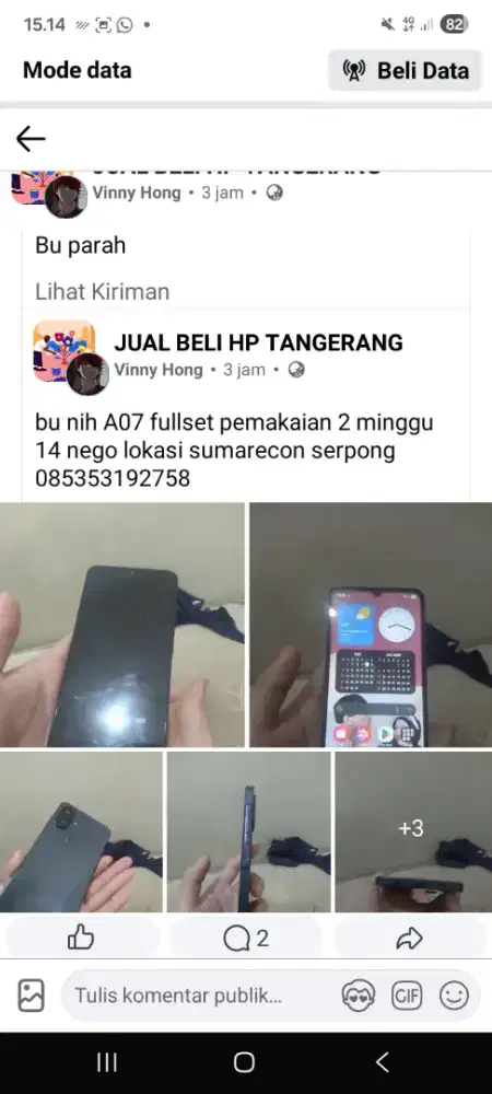 Samsung A07 kelapa dua