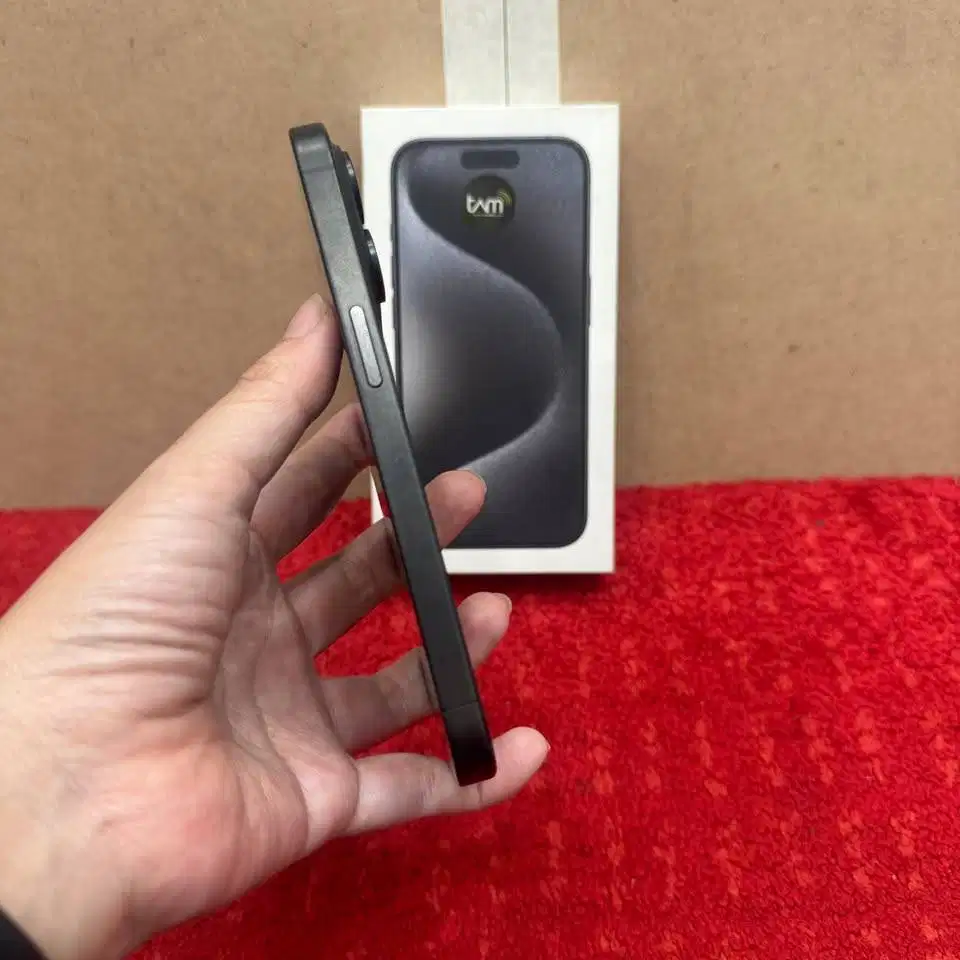 iPhone 15 Pro 128GB Black Titanium Fullset second iBox