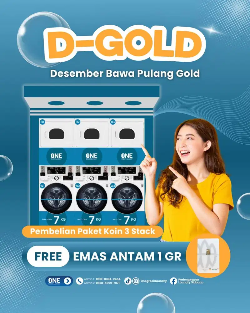 FREE ANTAM!! PAKET USAHA LAUNDRY KOIN