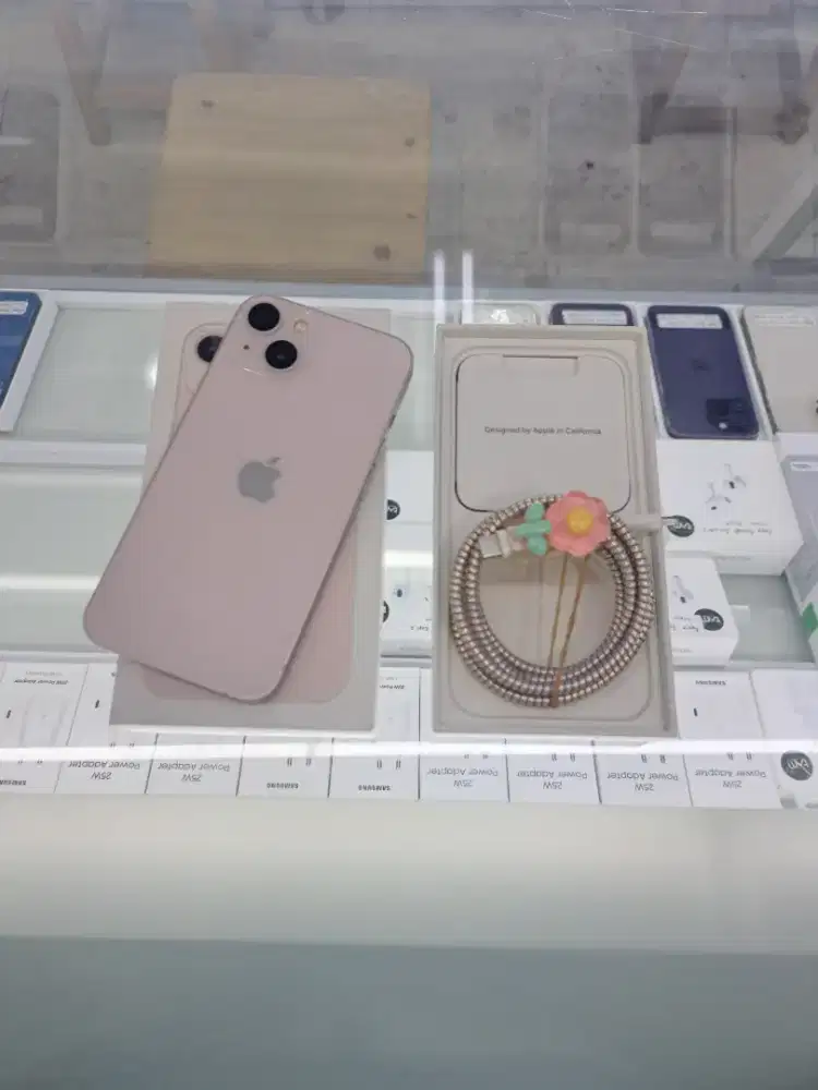 Second IPhone 13 128GB Pink Ex IBOX Mulus Fullset Original Nego