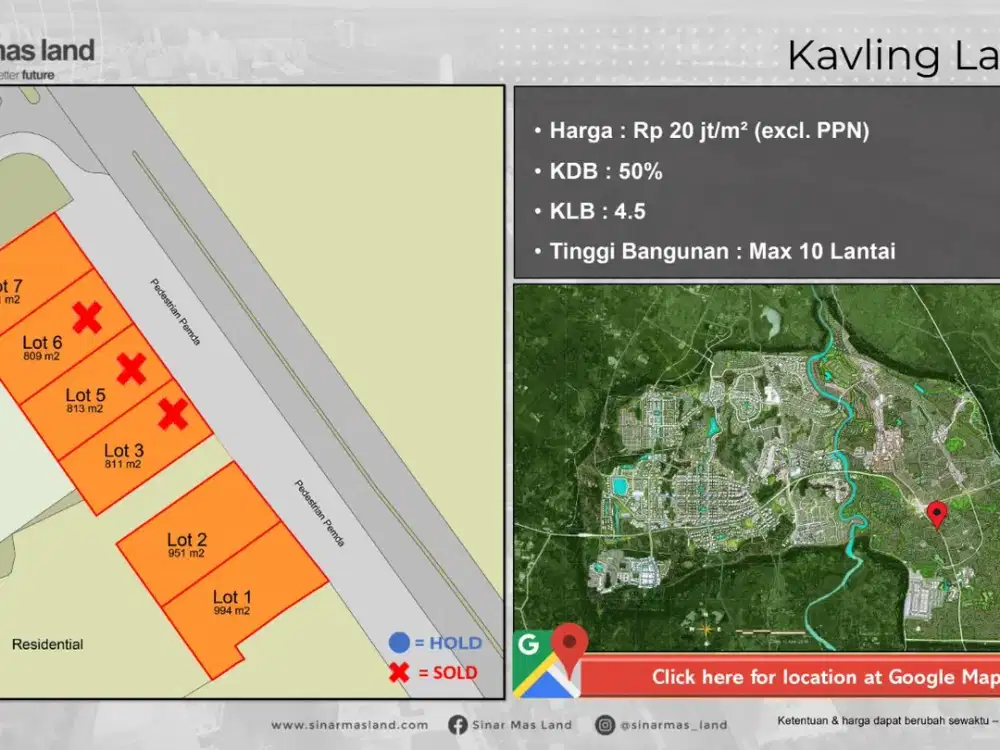 Kavling Latinos BSD Lokasi Premium Siap Bangun