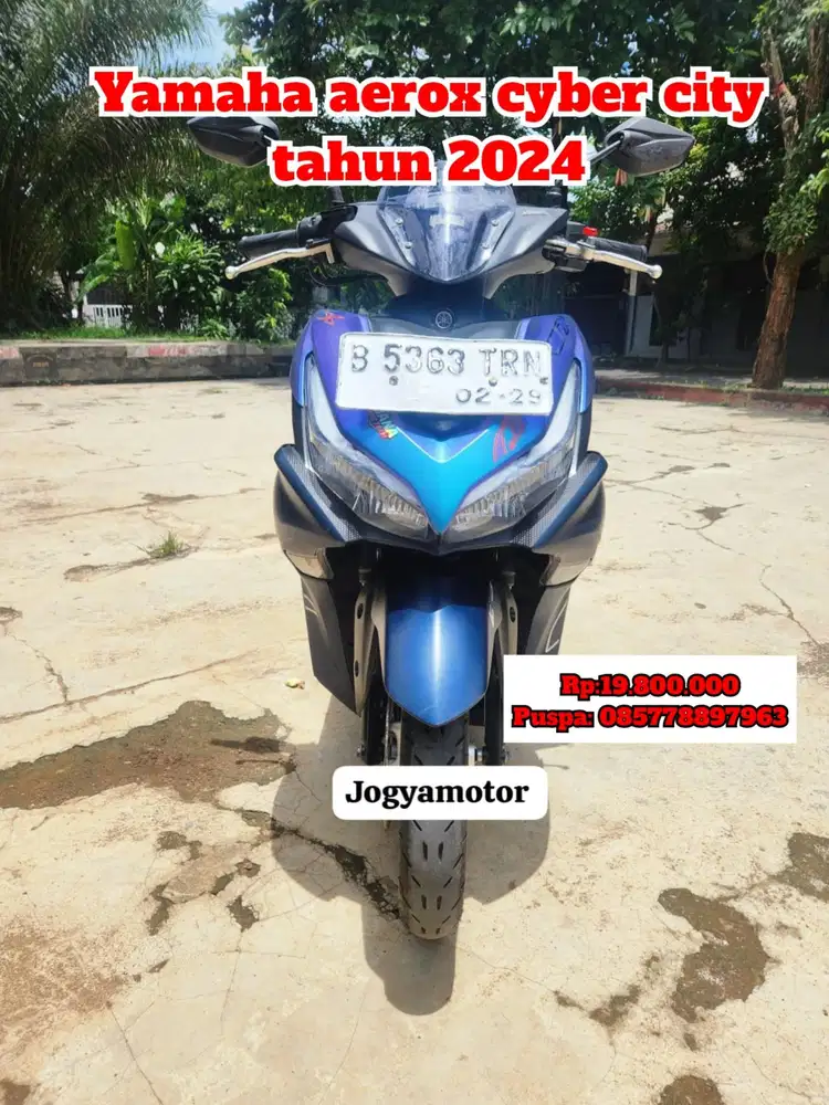 (B) Yamaha aerox cyber city tahun 2024