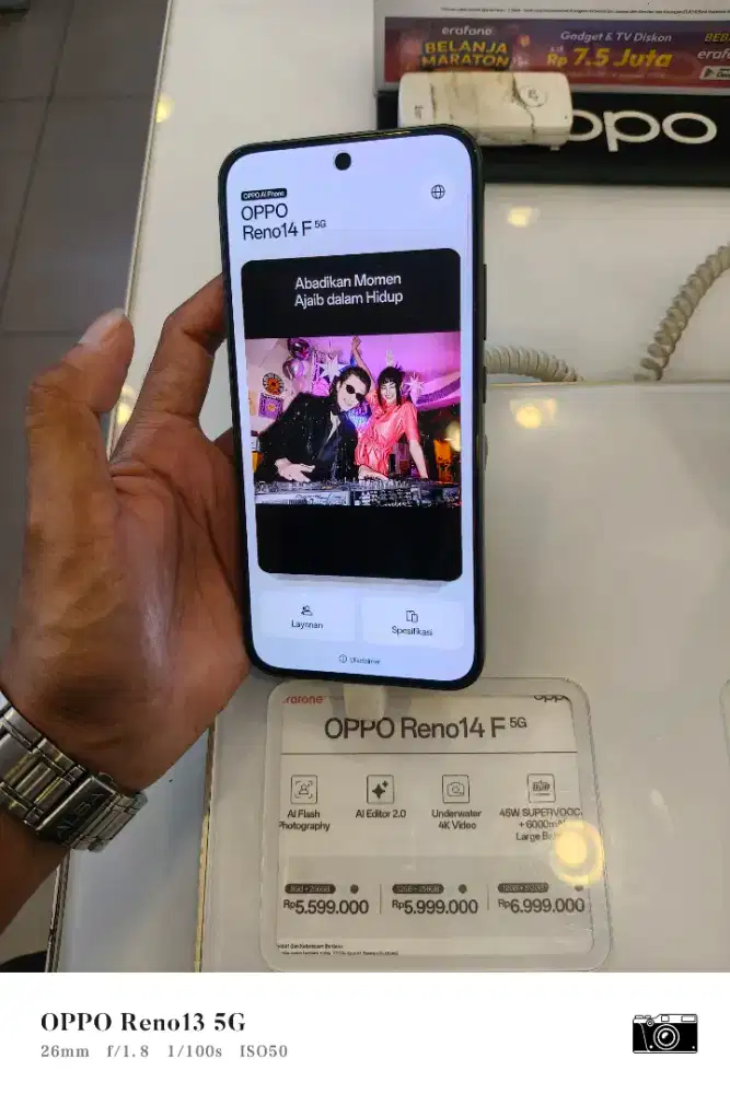 Oppo Reno14f 5G terima cicilan dan tukar tambah