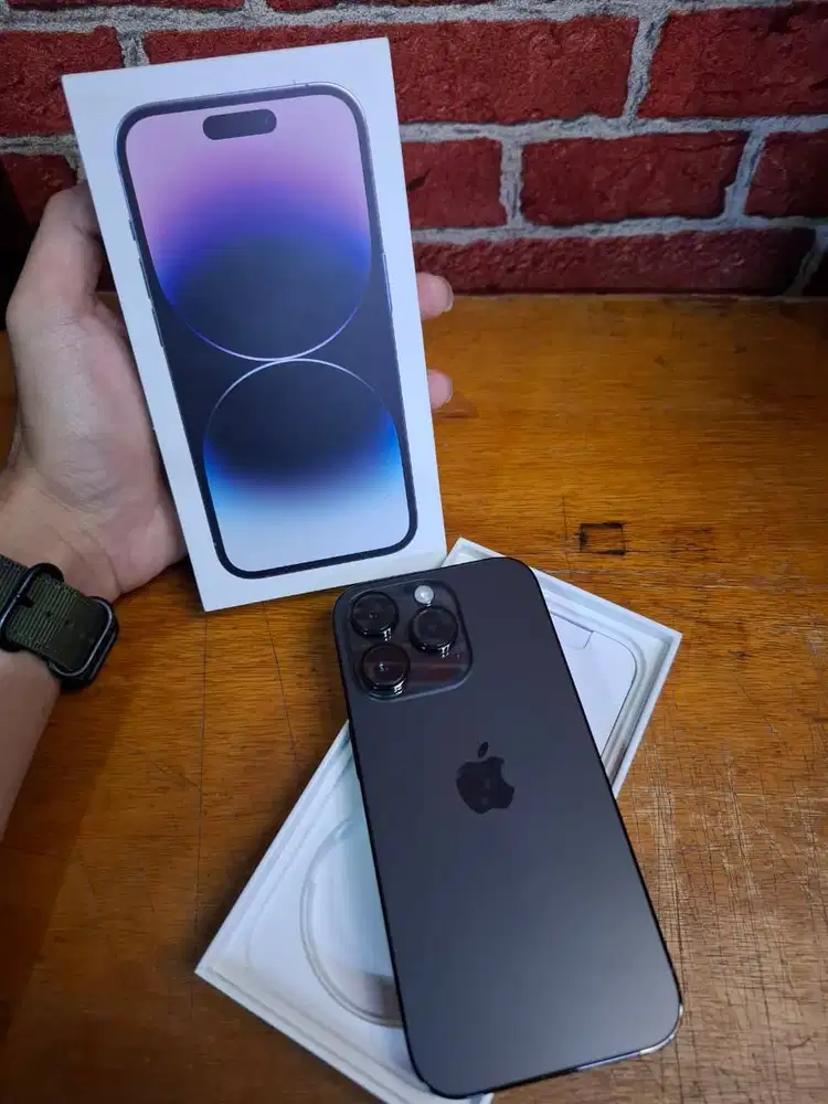 IPHONE 14 PRO 256 BLACK 2ND KOMPLIT