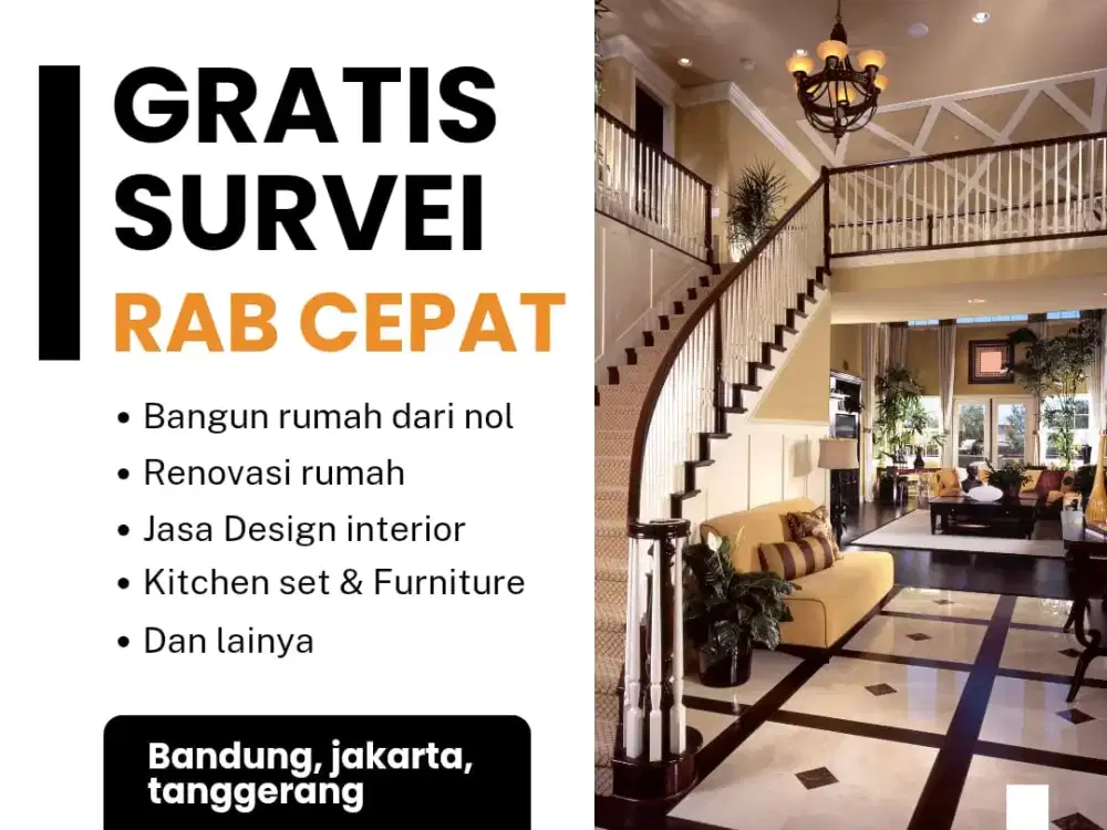 Bangun Rumah Dari Nol • FREE Survei • Kontraktor Profesional