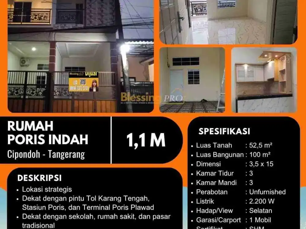 Dijual Rumah bangunan baru siap huni