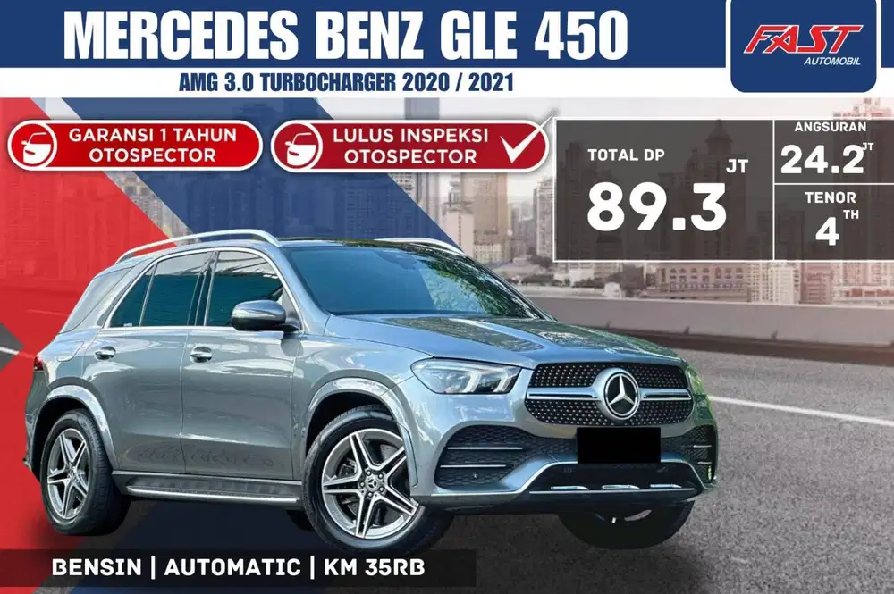 MERCEDES BENZ GLE 450 AMG 2021 / 2020 LOW KM.35RB & PAJAK PANJANG#F6ST