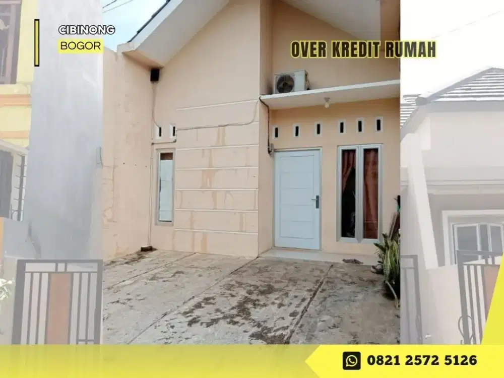 Jual Over Kredit Rumah 63JT ccln flat syariah di Cibinong Bogor