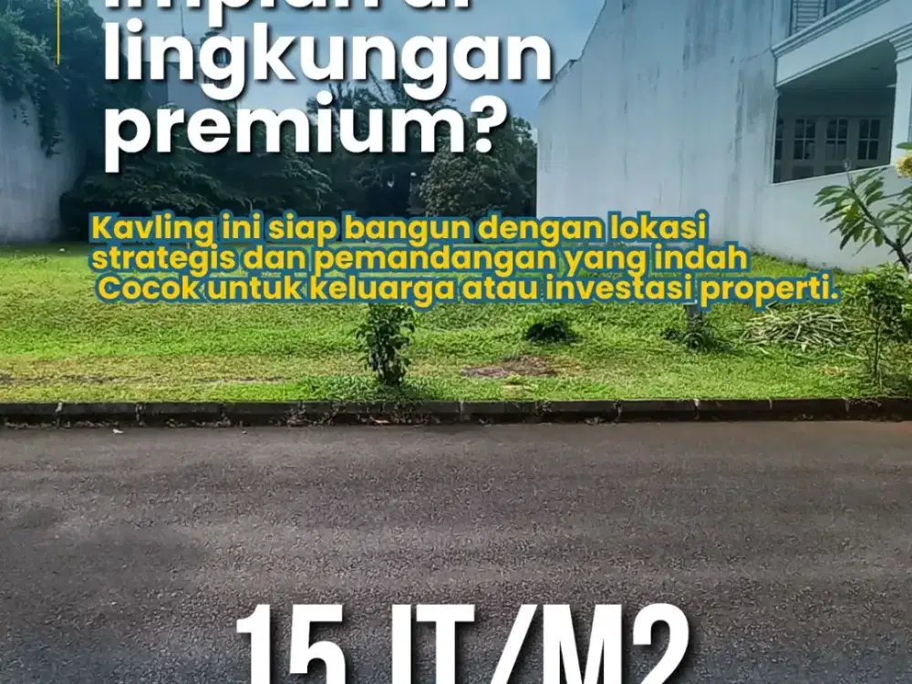 DIJUAL KAVLING CAKEP SIAP BANGUN DI BUKIT GOLF TERRACE BSD