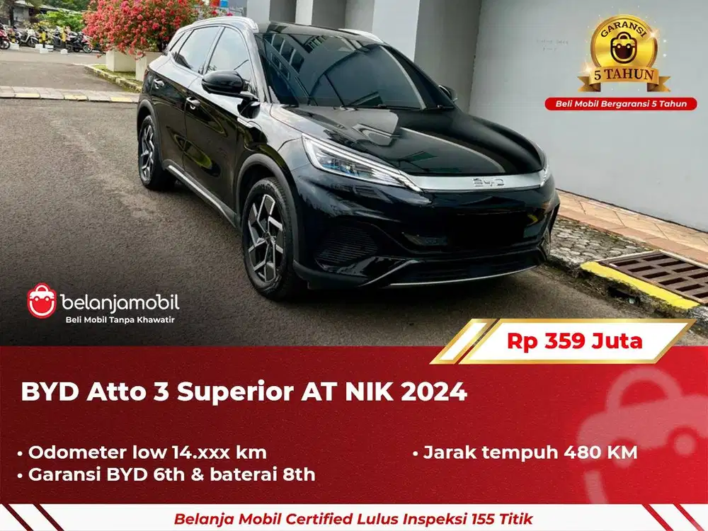[ GARANSI 5TH ] BYD Atto 3 Superior AT 2024 2025