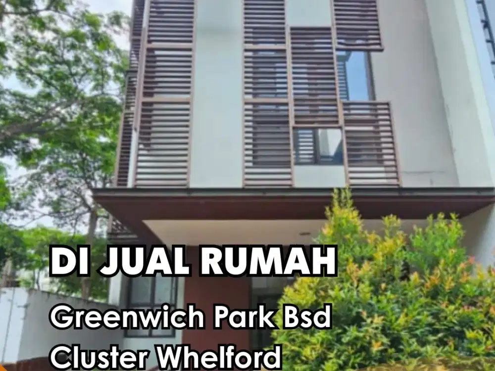 DIJUAL !!! Greenwich Park Bsd Cluster Whelford RUMAH HOEK