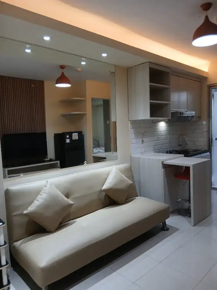 Di Sewakan Unit 2 BR Furnished Tower Rafles Apartemen Green Palace