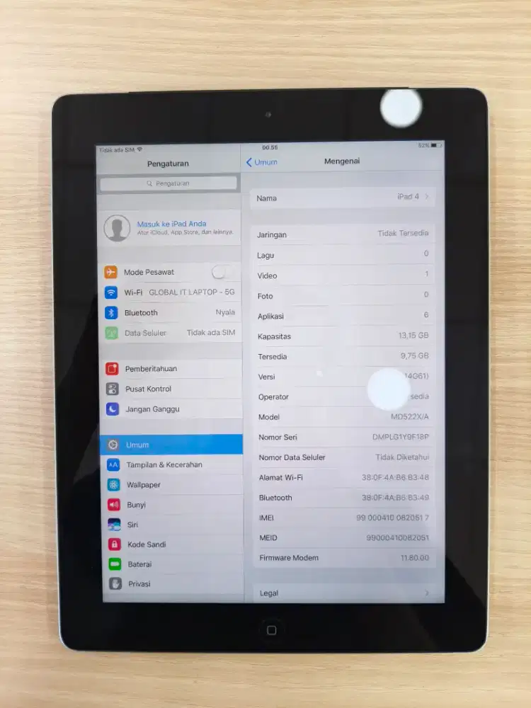 Ipad 4 16Gb Black