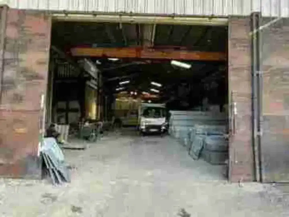 Gudang Lt 1.468m² Lokasi Cakep siap usaha di Jalan Raya Taruma Jaya Harapan Indah Medan Satria