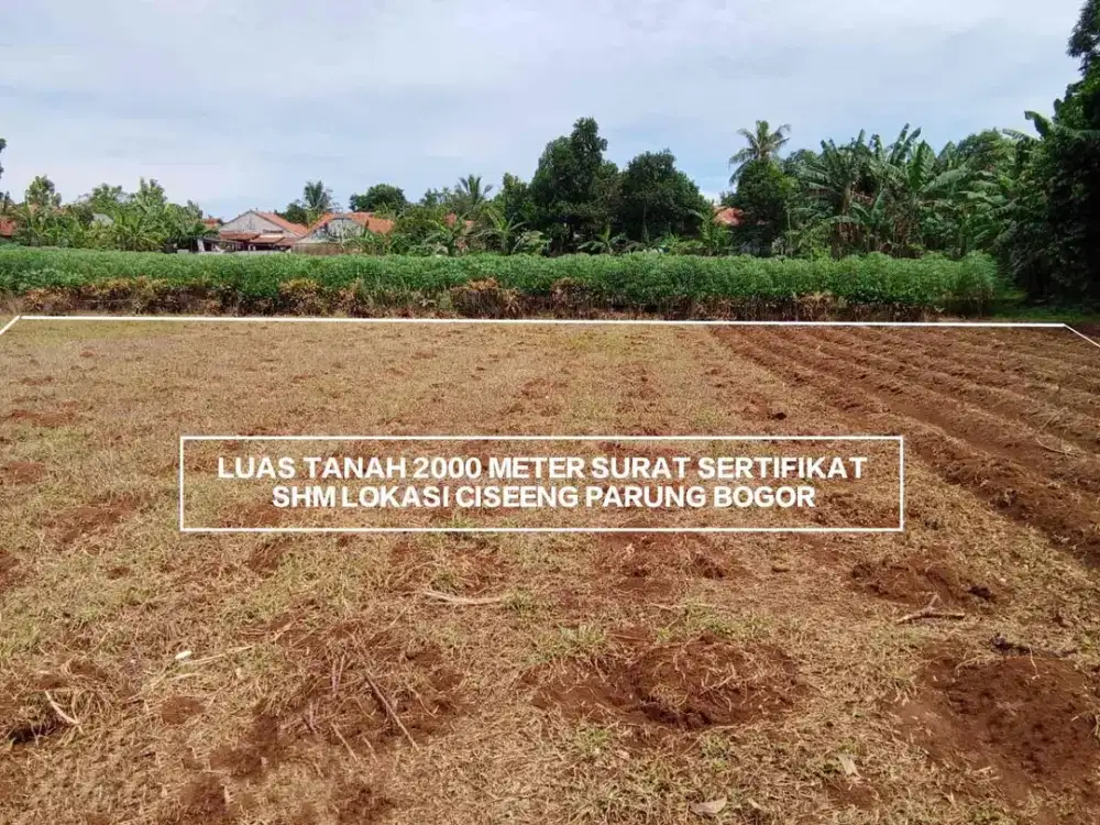 TANAH HARGA MURAH DI CISEENG PARUNG BOGOR PADAT PENDUDUK BAGUS UNTUK INVESTASI ANDA