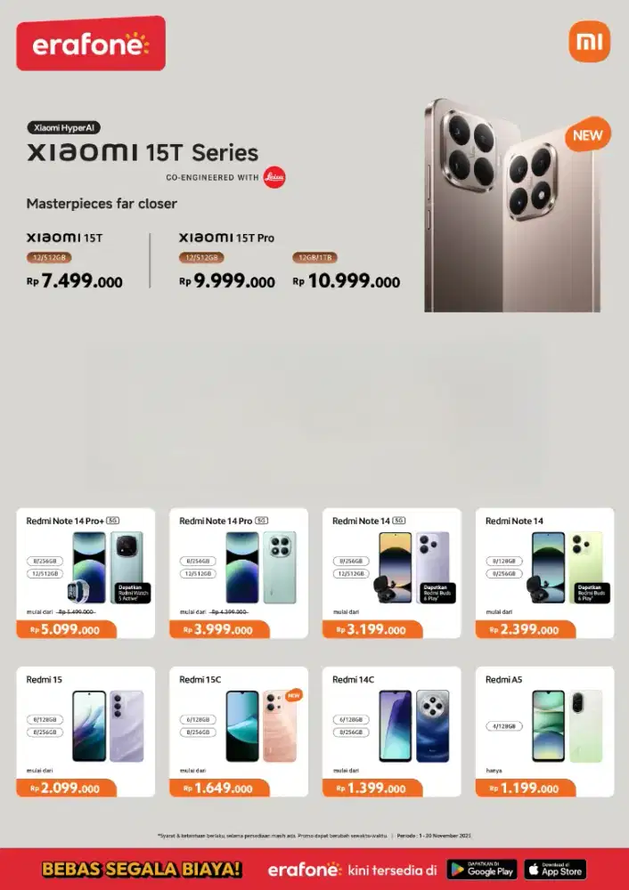 Redmi // Redmi Note 14 Series // Xiaomi 15T series Full Hadiah Menarik