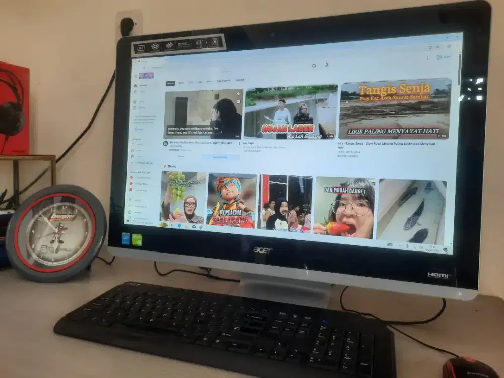 PC-Al in One GEMING/Acer-24inc Core,i5-Gen4(touchsreen Layar Sentuh)BU