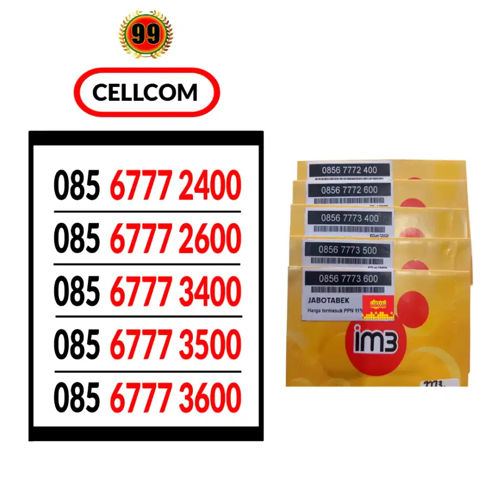 Nomor Cantik Indosat 11 Digit Rapi Simpel