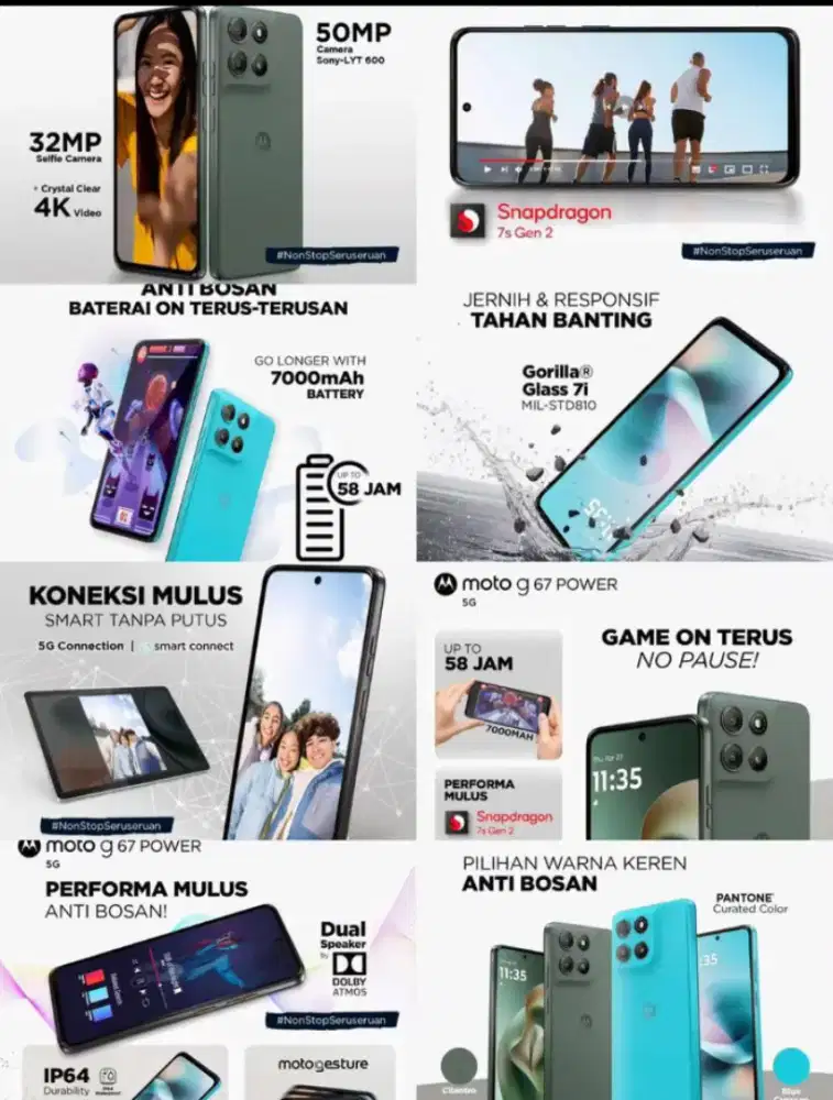 Motorola g67 power 5g Hp Viral Spek Tinggi Harga Bersahabat