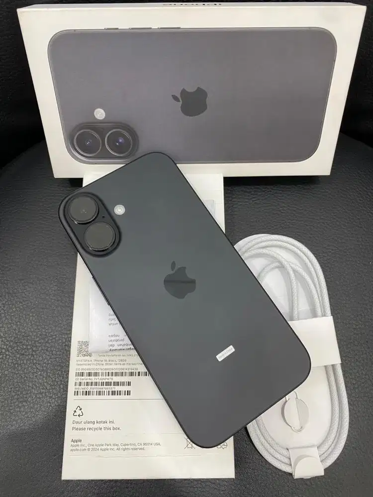 iPhone 16 , Black , 128GB IBox