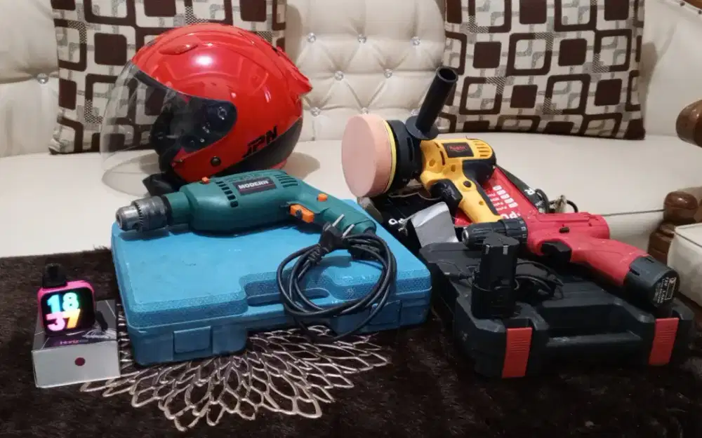 helm JPN, PAPE horiz ultra layar sentuh, bor beton