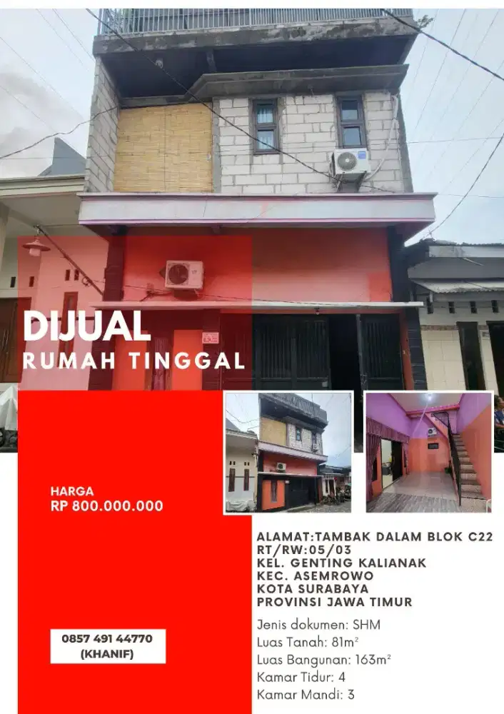 DIJUAL RUMAH TINGGAL