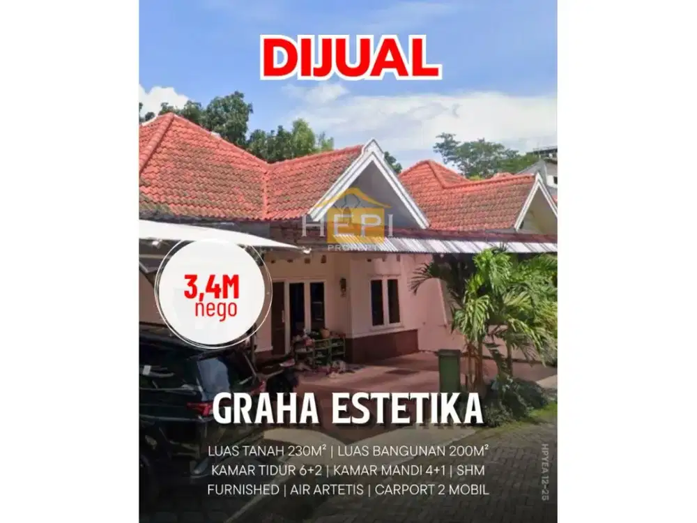 Dijual Rumah di Graha Estetika Semarang