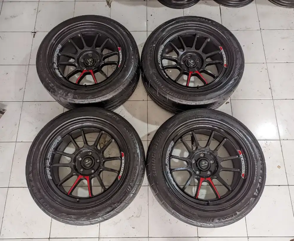 R18 Venom 2nd Rasa baru L9 et20 5x114+Ban Bridgestone 80%