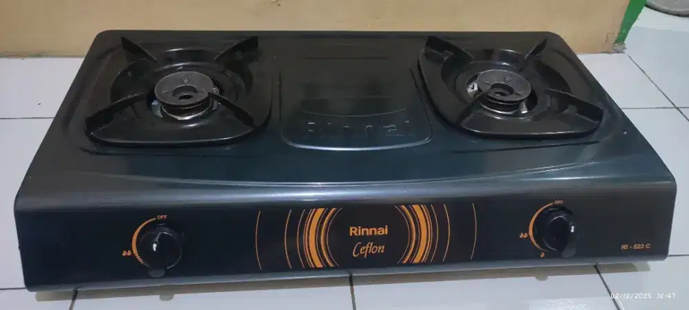 Kompor Rinnai RI-522C Mulus Bgt Beb