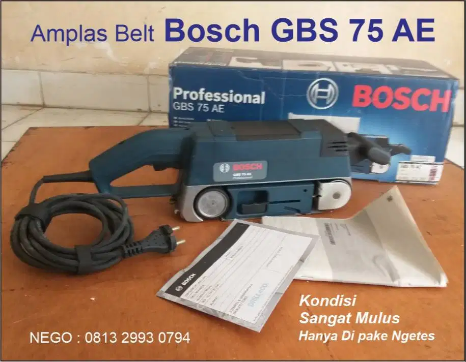 DIJUAL MURAH Mesin Amplas Belt Bosch GBS 75 AE LIKE NEW