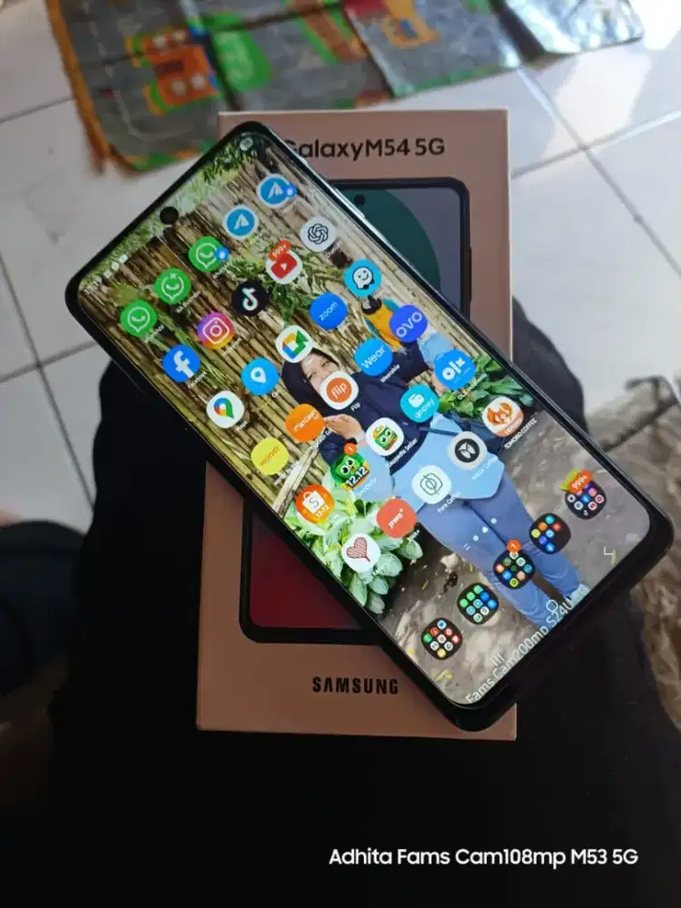 Samsung M54 5G Drak Blue Ram 8+8/256GB Exs Resmi Minus Ganti LCD Lokal