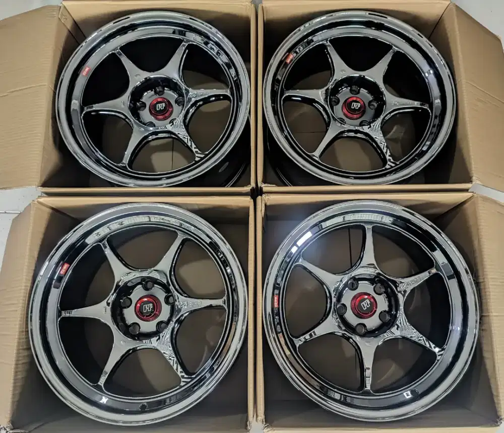 R18 Enkei PF1 Blackroom  L8,5 Et28 5x114 Spex Cumi Darat Flow Forming