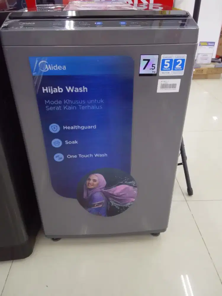 MIDEA WM TOP LOADING 7.5 KG