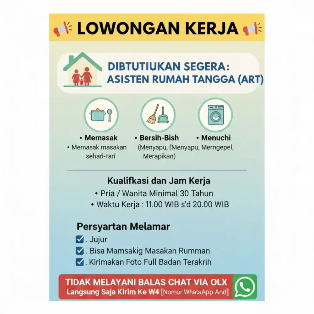 LOWONGAN KERJA ART